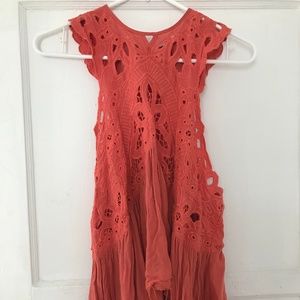 Free People Open Back Shirt